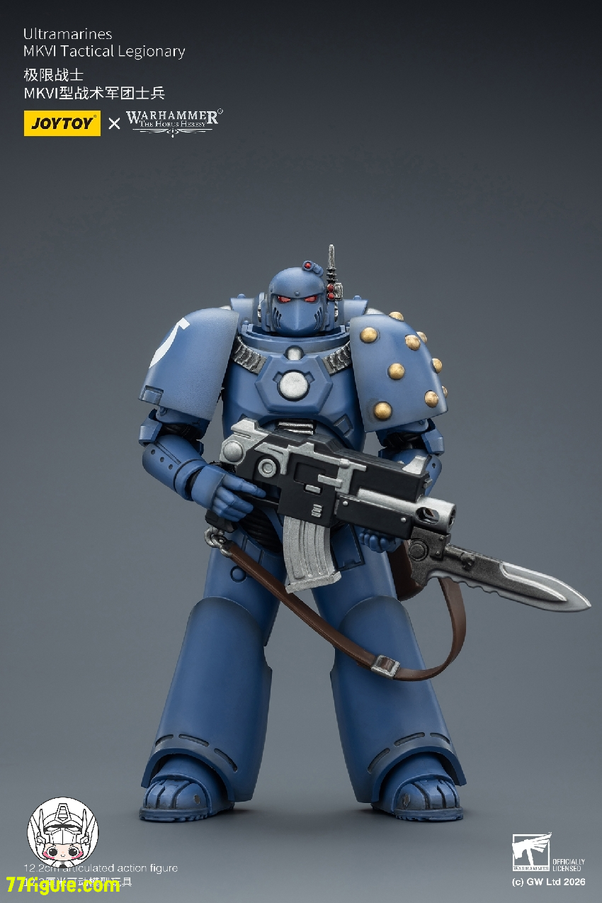 【品切れ】ジョイトイ JoyToy Source 1/18 『ウォーハンマー ホルスの異端』ウルトラマリーンズ MKVI タクティカル レジオナリー 塗装済み可動フィギュア