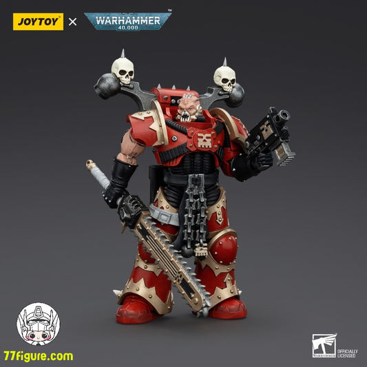 【先行販売】ジョイトイ JoyToy Source 1/18 『ウォーハンマー40K』ワールドイーターズ コーン・バーザーカー エビスセレーター チェインソード付き 塗装済み可動フィギュア