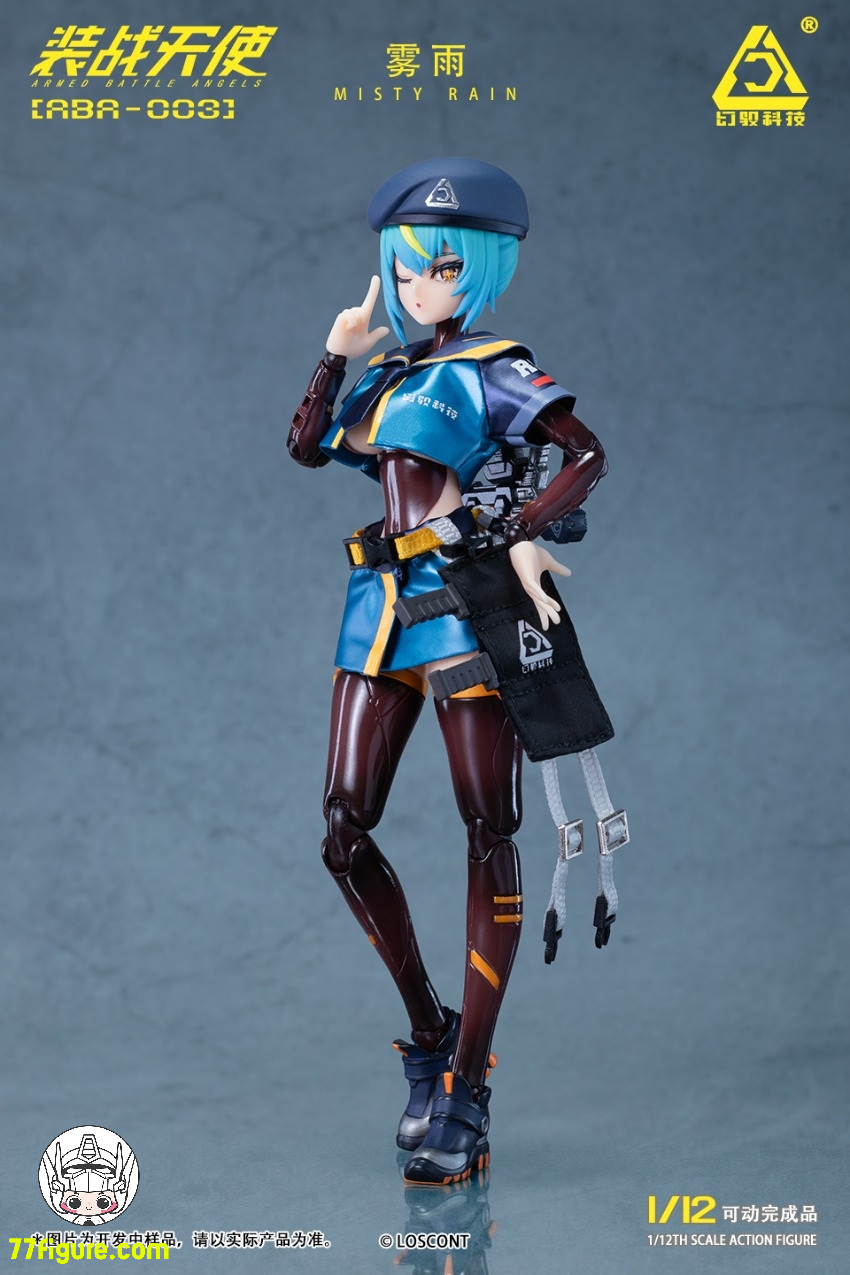 Loscont 1/12 ABA-003『装戦天使』霧雨 塗装済み可動フィギュア