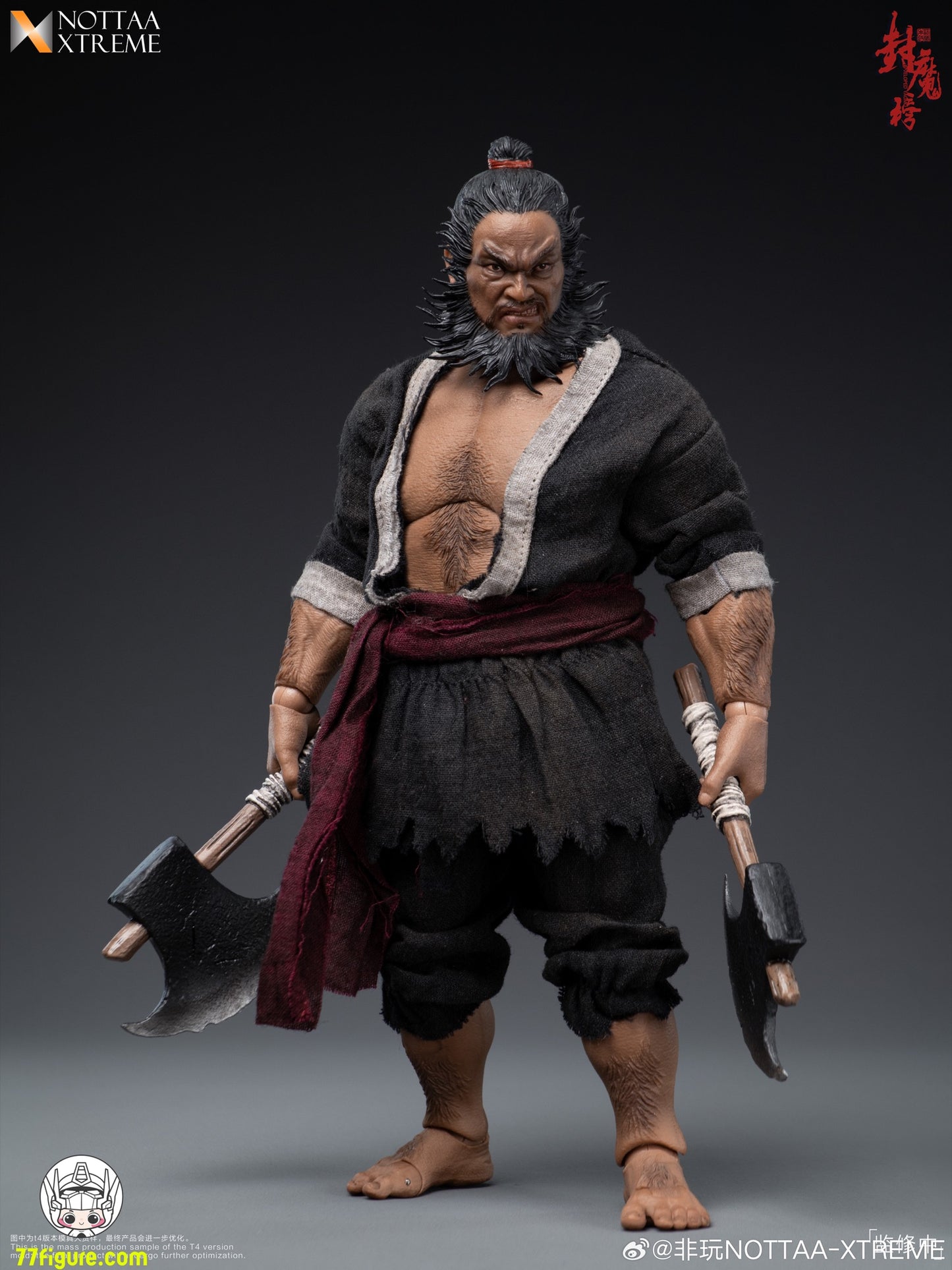 NOTTAA XTREME 1/12 封魔榜 天殺星・李逵 塗装済み可動フィギュア