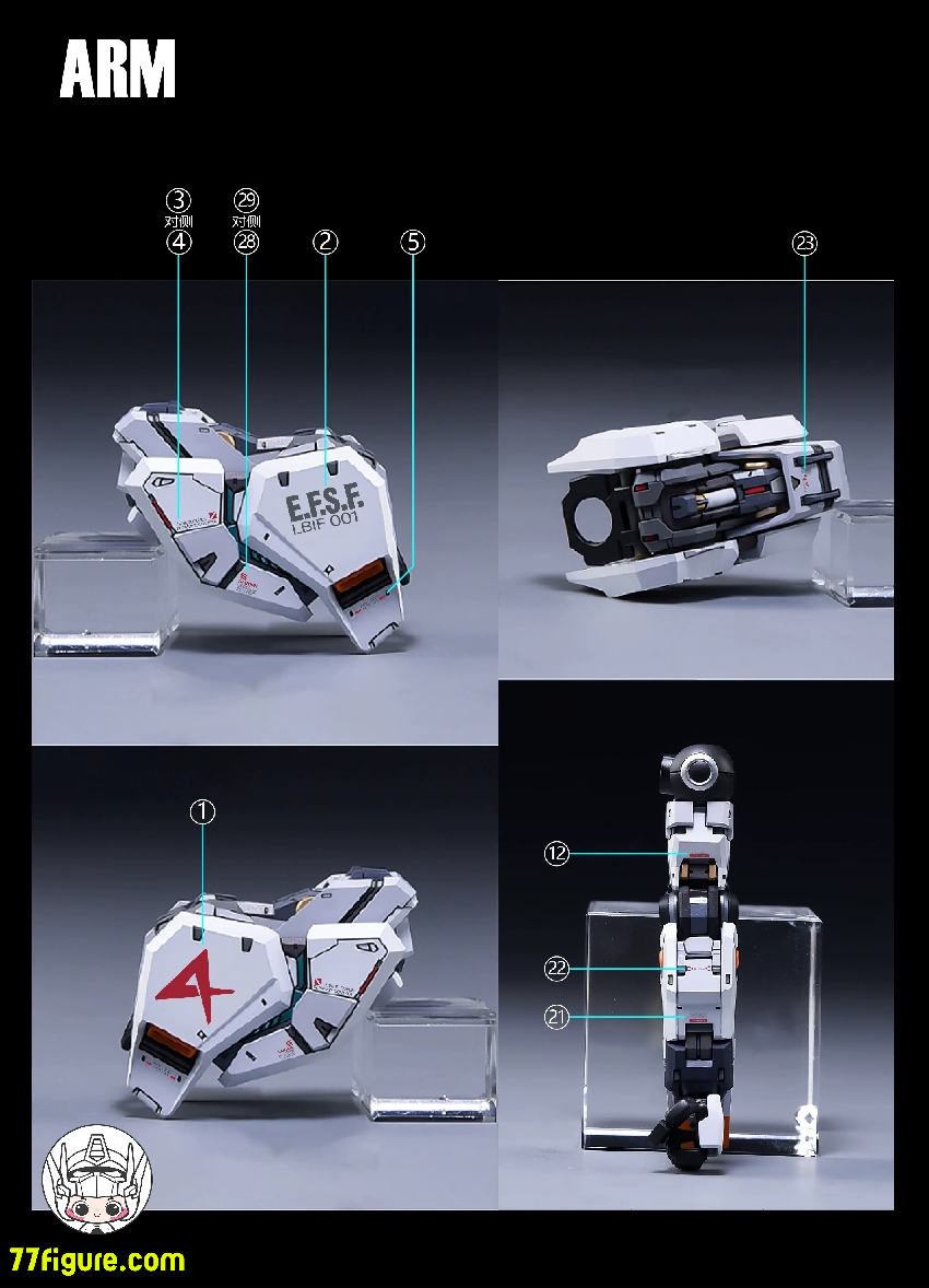 【予約商品】拾壱零 Studio RX-93 MGKA Hi-v / Farmer Creations 1/100 招財モー用 デカール