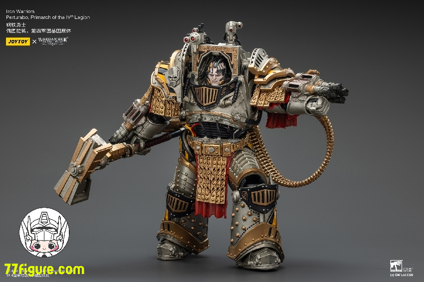 【予約商品】ジョイトイ JoyToy Source 1/18 『ウォーハンマー ホルスの異端』アイアン・ウォリアーズ 第4軍団のプライマーク パータラボ 塗装済み可動フィギュア