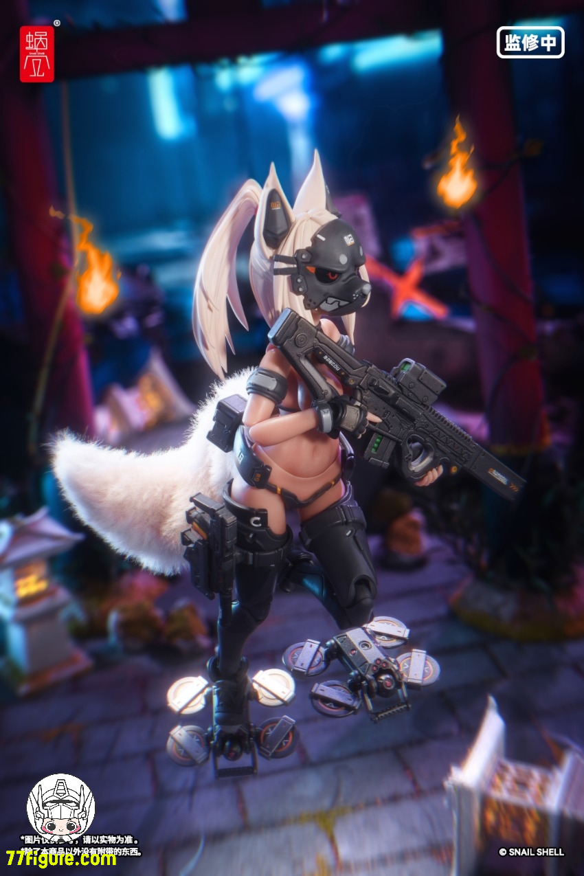 【先行販売】蝸之殻(スネイルシェル)  1/12 タクティカル マスク 水着 キツネ娘 塗装済み可動フィギュア