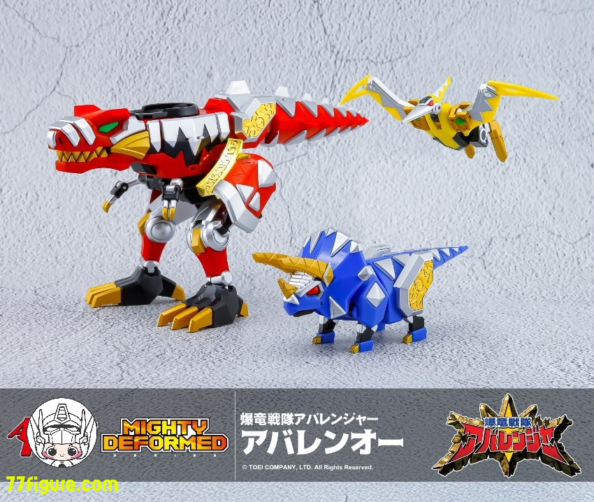 【予約商品】Action Toys MIGHTY DEFORMED 恐竜戦隊ジュウレンジャー アバレンオー 塗装済み可動フィギュア