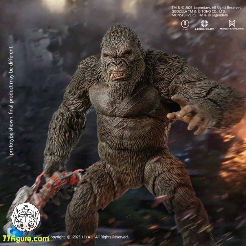 【予約商品】Hiya Toys EBG0241 Exquisite Basic シリーズ ゴジラ VS. コング コング2.0 塗装済み可動フィギュア