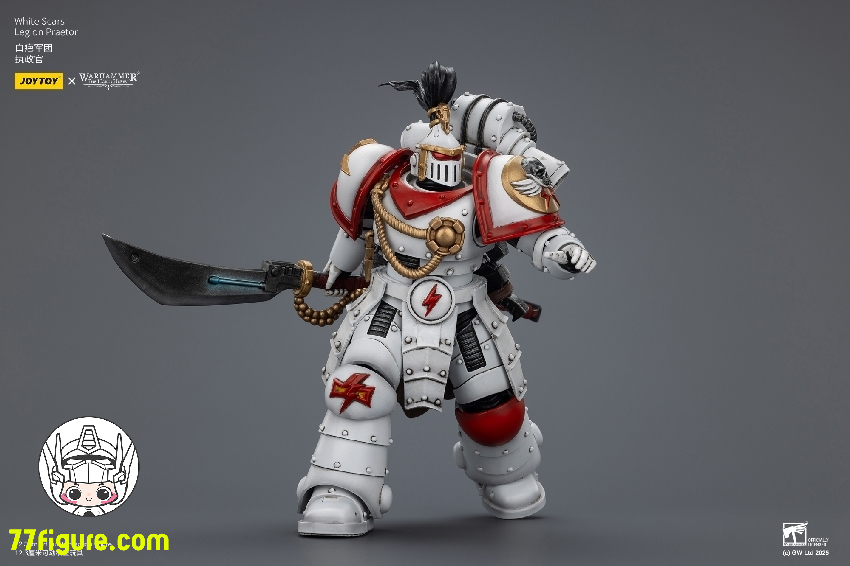 【品切れ】ジョイトイ JoyToy Source 1/18 『ウォーハンマー ホルスの異端』ホワイト スカーズ レギオン プラエトル 塗装済み可動フィギュア