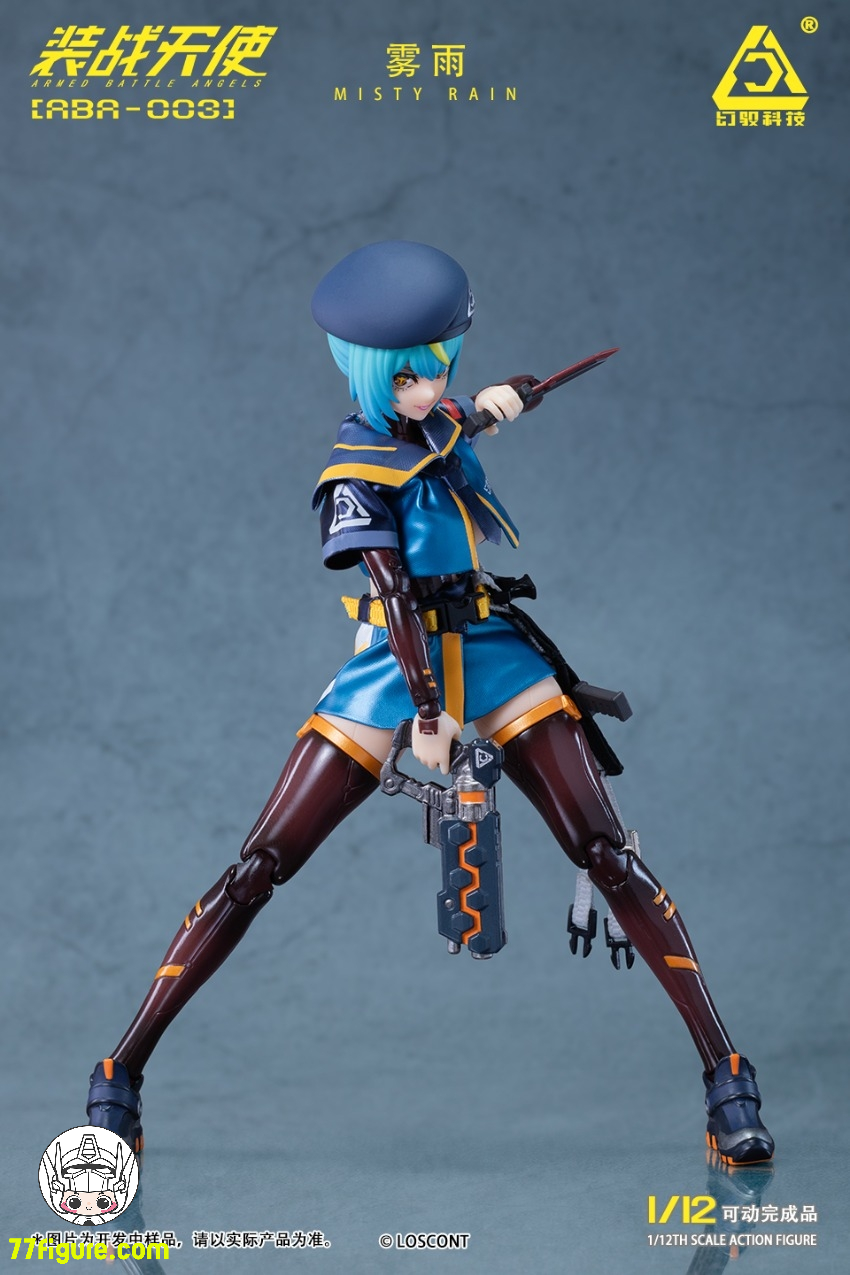 Loscont 1/12 ABA-003『装戦天使』霧雨 塗装済み可動フィギュア