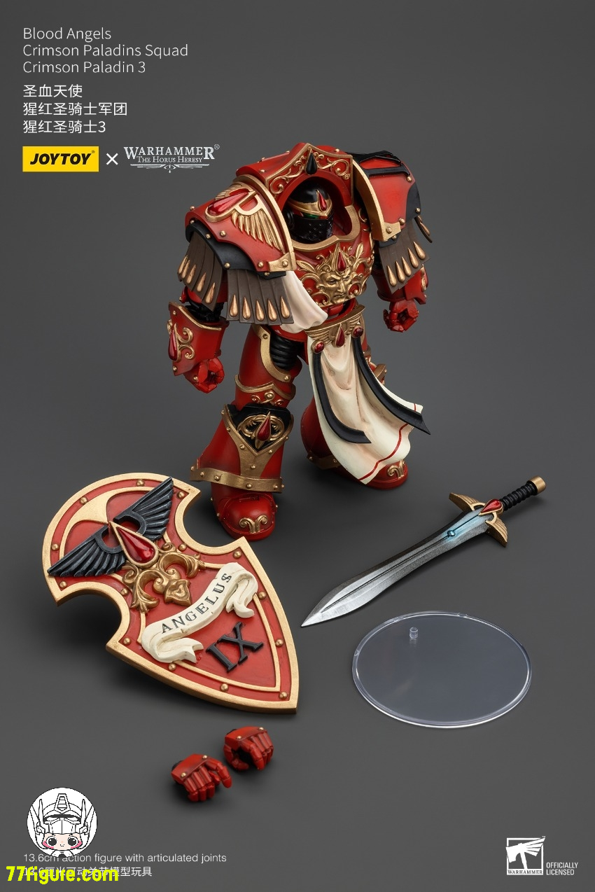 【先行販売】ジョイトイ JoyToy Source 1/18 『ウォーハンマー ホルスの異端』ブラッド エンジェル クリムゾン パラディン部隊 クリムゾン パラディン 3 塗装済み可動フィギュア