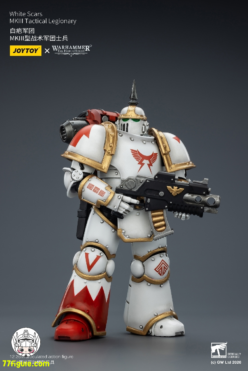 【予約受付終了】ジョイトイ JoyToy Source 1/18 『ウォーハンマー ホルスの異端』ホワイト スカーズ MKIII タクティカル レジオナリー 塗装済み可動フィギュア