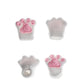 【先行販売】HASUKI 1/12 CS011 アクションフィギュア用（ホワイト） 猫の足の手袋 ＆靴 セット