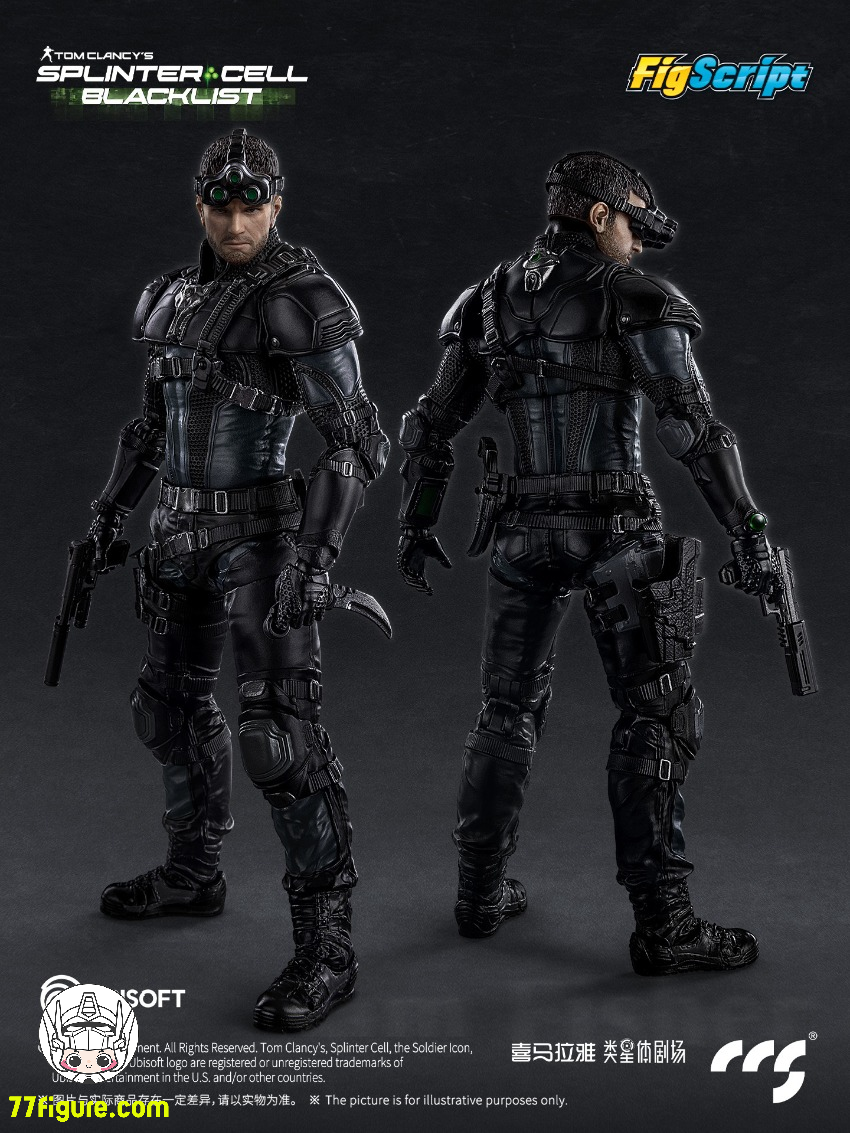 【予約商品】CCS Toys 1/12 フィグスクリプト サム・フィッシャー 塗装済み可動フィギュア