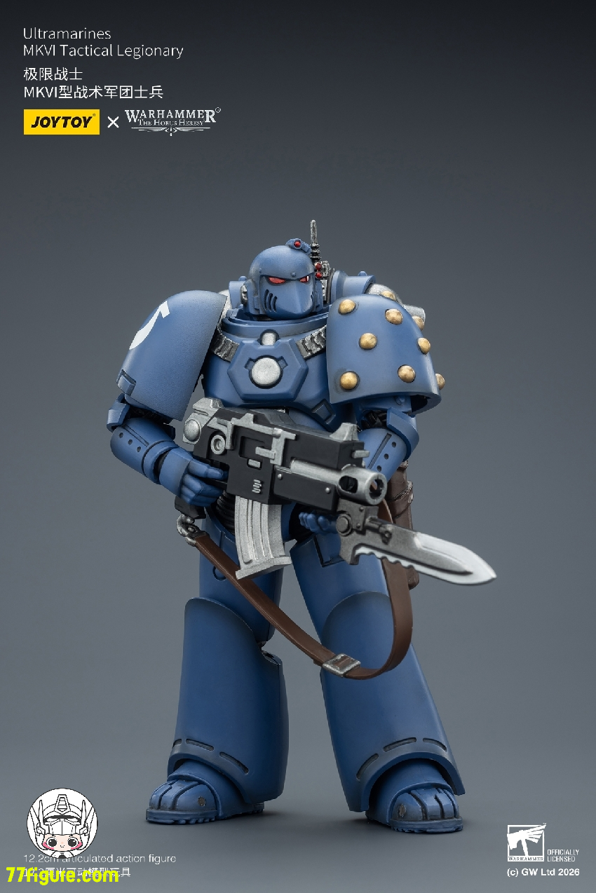 【品切れ】ジョイトイ JoyToy Source 1/18 『ウォーハンマー ホルスの異端』ウルトラマリーンズ MKVI タクティカル レジオナリー 塗装済み可動フィギュア