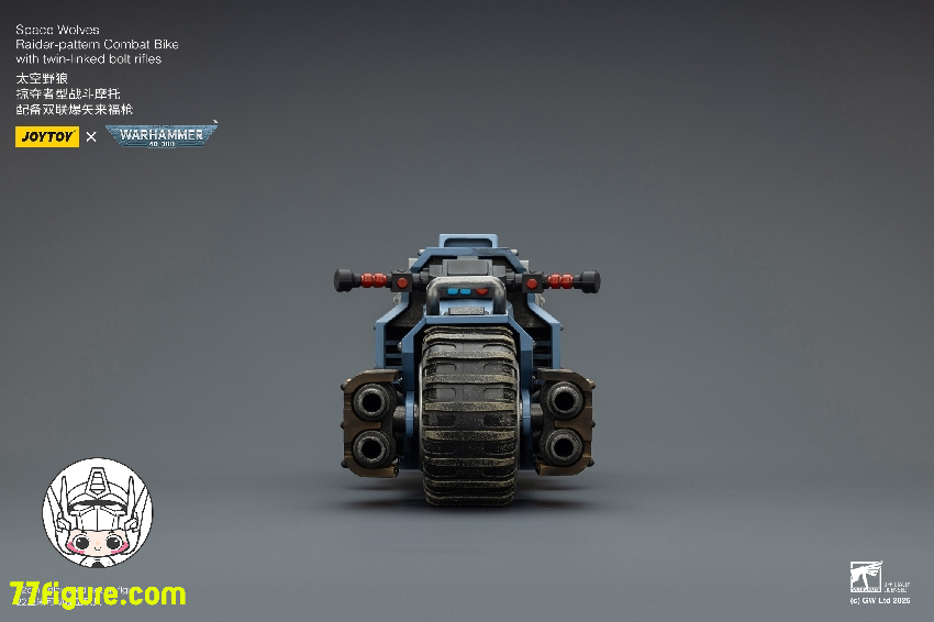 【予約商品】ジョイトイ JoyToy Source 1/18 『ウォーハンマー40K』スペースウルフ レイダーパターン コンバットバイク ツインリンクド・ボルトライフル付き