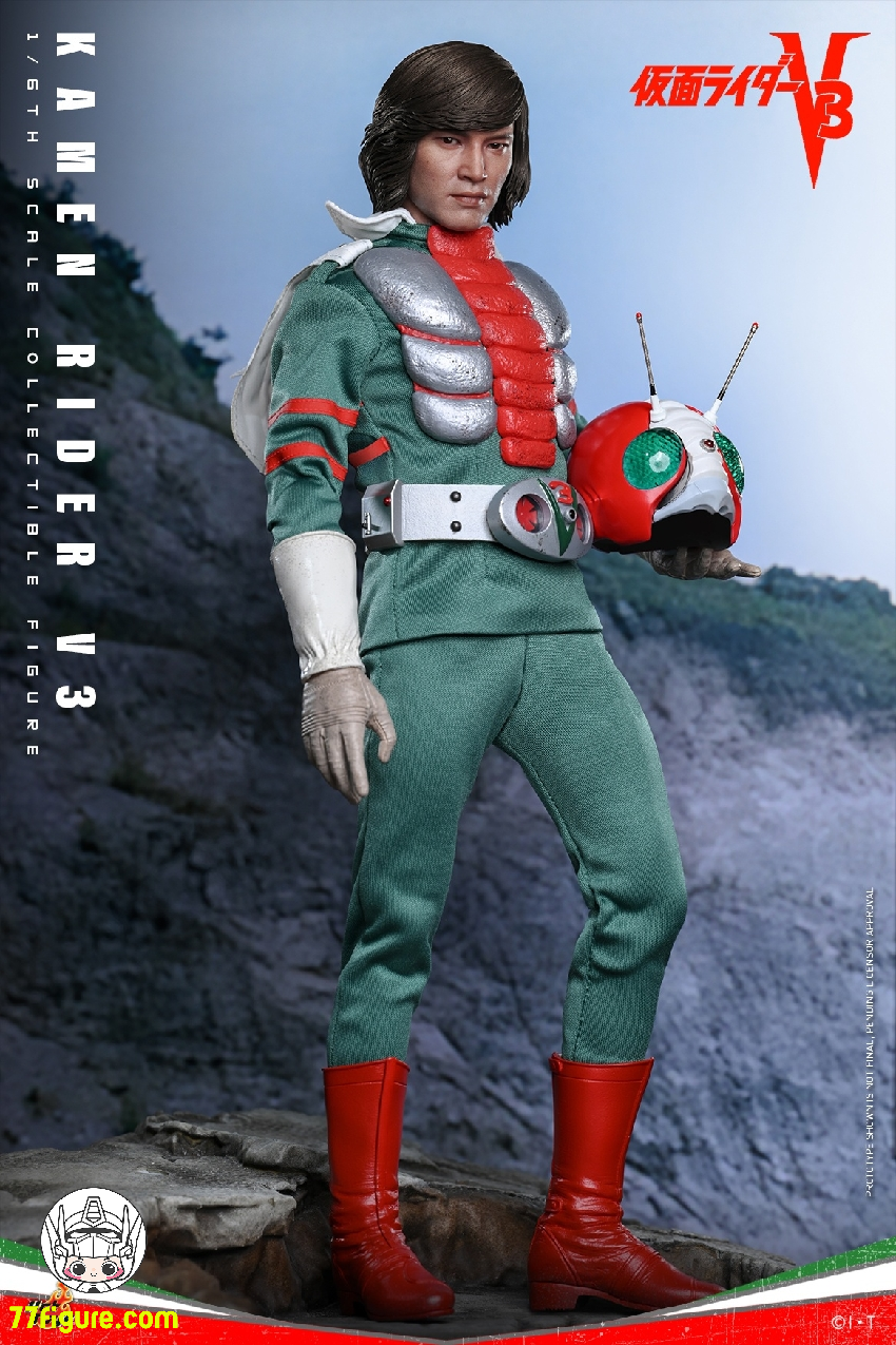 【予約商品】HotToys 1/6 TMS162 仮面ライダーV3 風見志郎 双頭造形Ver. 塗装済み可動フィギュア