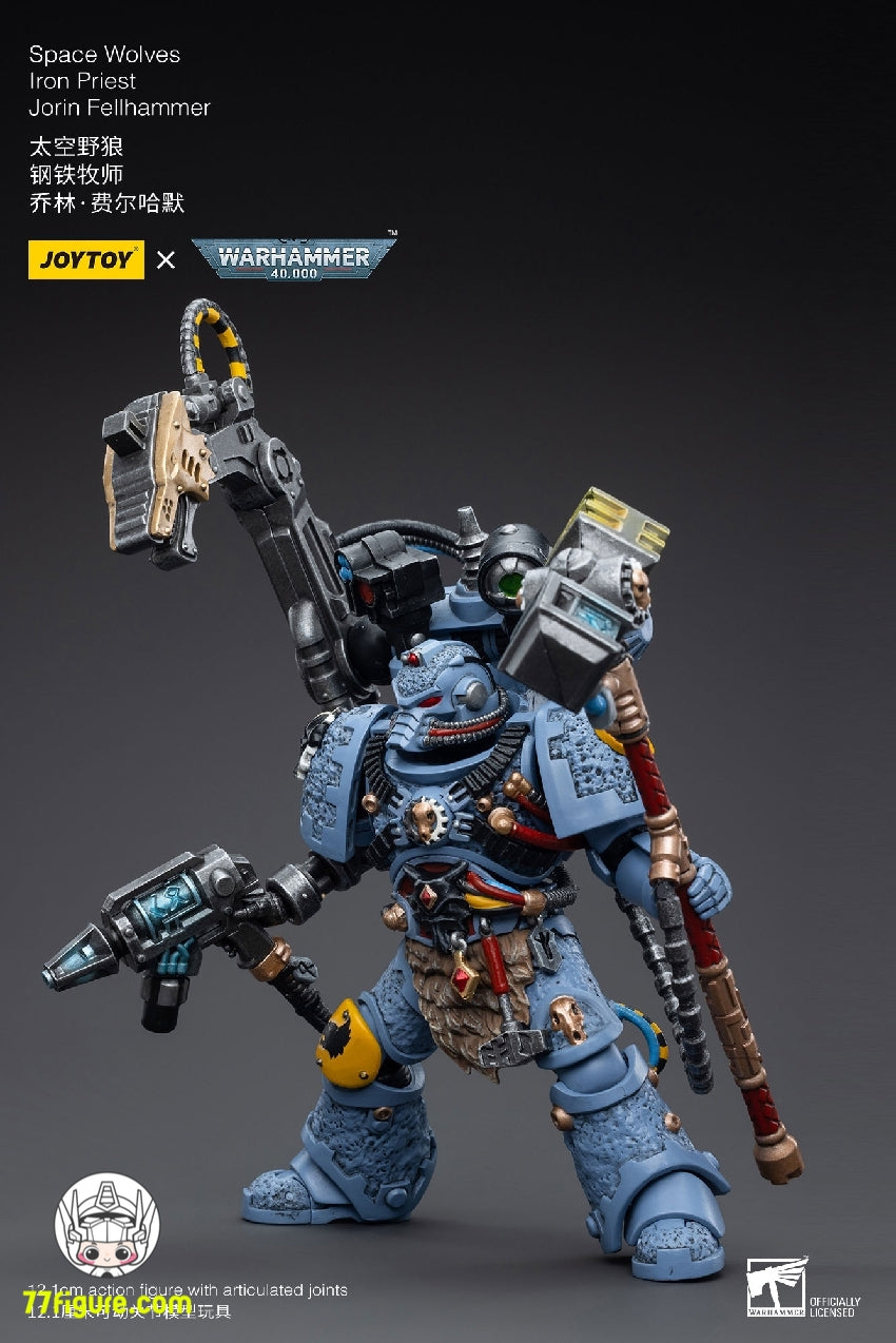 ジョイトイ JoyToy Source 1/18 『ウォーハンマー40K』スペースウルフズ アイアン牧師 ジョリン・フェルハンマー 塗装済み可動フィギュア