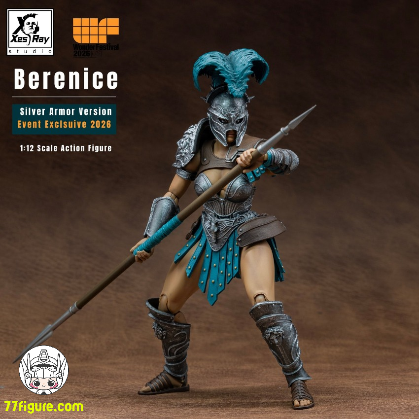 【予約受付終了】Xesray Studio 1/12 2026年イベント限定 ベレニス・シルバーアーマー 塗装済み可動フィギュア