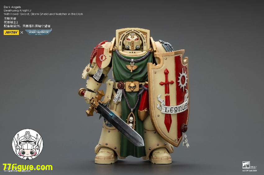 【予約商品】ジョイトイ JoyToy Source 1/18 『ウォーハンマー40K』ダーク エンジェル デスウィングナイト2 パワーソードストームシールドとダークウォッチャー付き 塗装済み可動フィギュア
