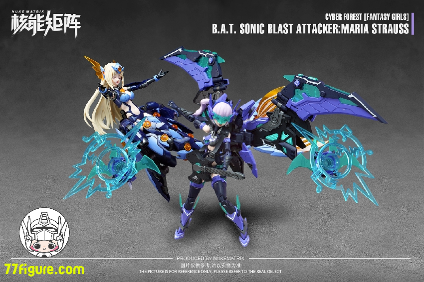 【先行販売】Nuke Matrix 1/12「ファンタジーガール・サイバーフォレスト」B.A.T 狂炫音爆 マリア・シュトラウス プラモデル