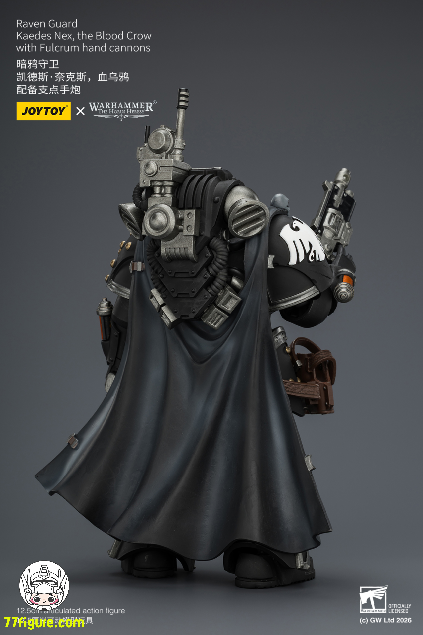 ジョイトイ JoyToy Source 1/18『ウォーハンマー ホルスの異端』レイヴン・ガード カエデス・ネクス、ブラッド・クロウ フルクラム・ハンドキャノン付き 塗装済み可動フィギュア