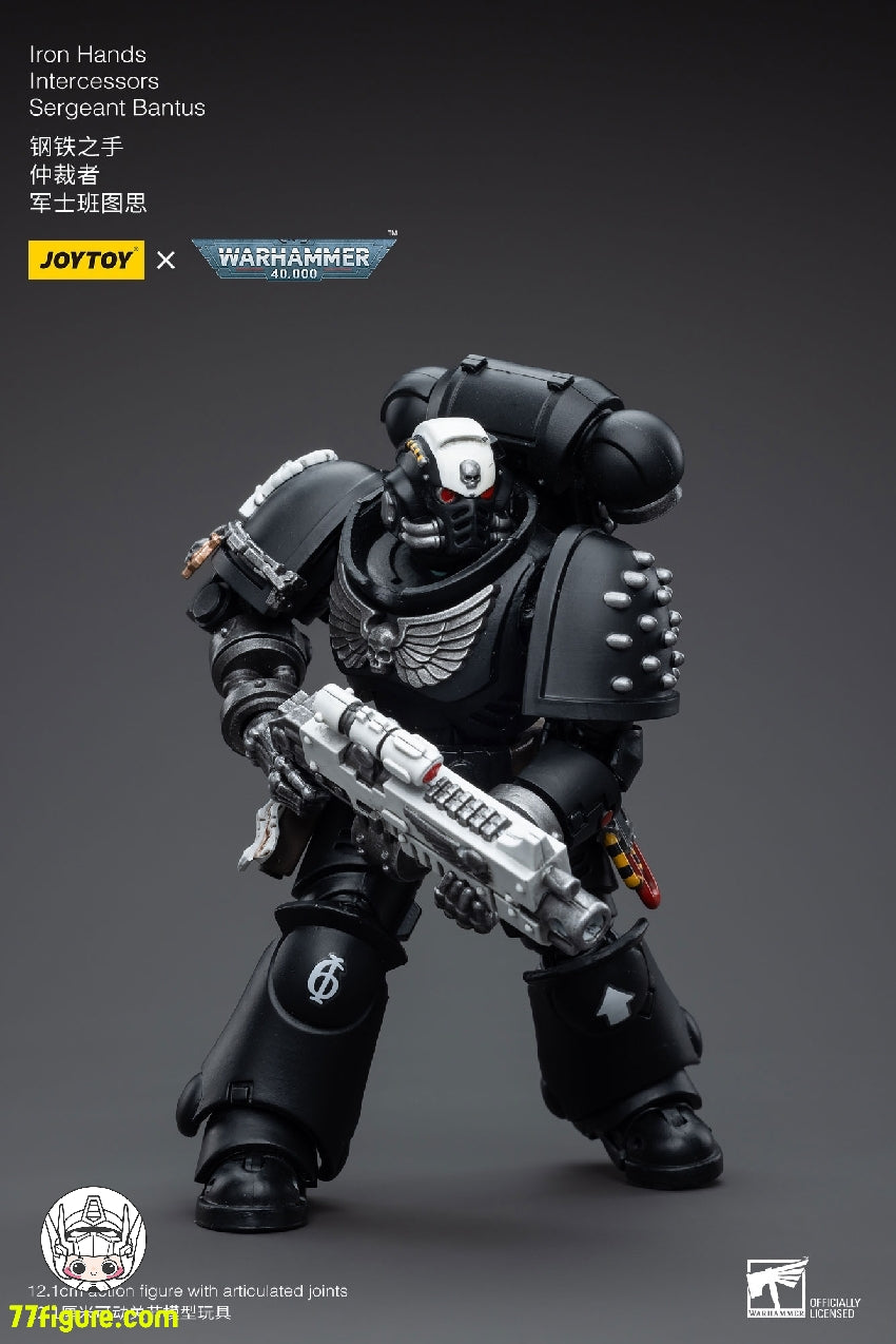 【品切れ】ジョイトイ JoyToy Source 1/18 『ウォーハンマー40K』アイアン ハンズ インターセッサーズ 軍曹バンタス 塗装済み可動フィギュア