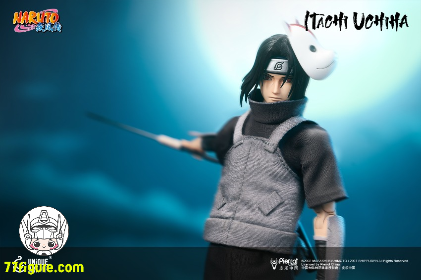 【予約商品】Unique Art 1/12 NARUTO -ナルト 疾風伝 うちはイタチ Play Ver. 塗装済み可動フィギュア