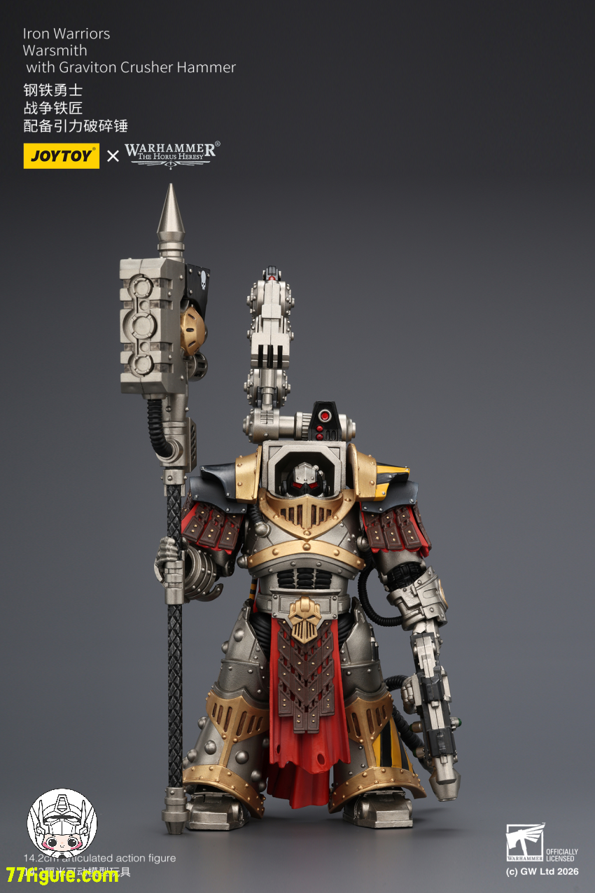 【予約商品】ジョイトイ JoyToy Source 1/18『ウォーハンマー ホルスの異端』アイアン ウォリアーズ ウォースミス グラビトンクラッシャーハンマー付き 塗装済み可動フィギュア
