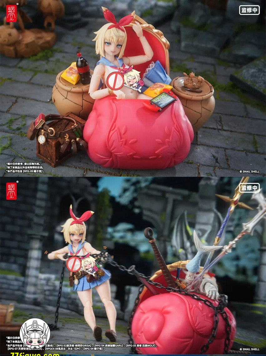 【先行販売】蝸之殻(スネイルシェル)  1/12 RPG-06 冒険者 スネール＆フット アクセサリーパック セット塗装済み可動フィギュア
