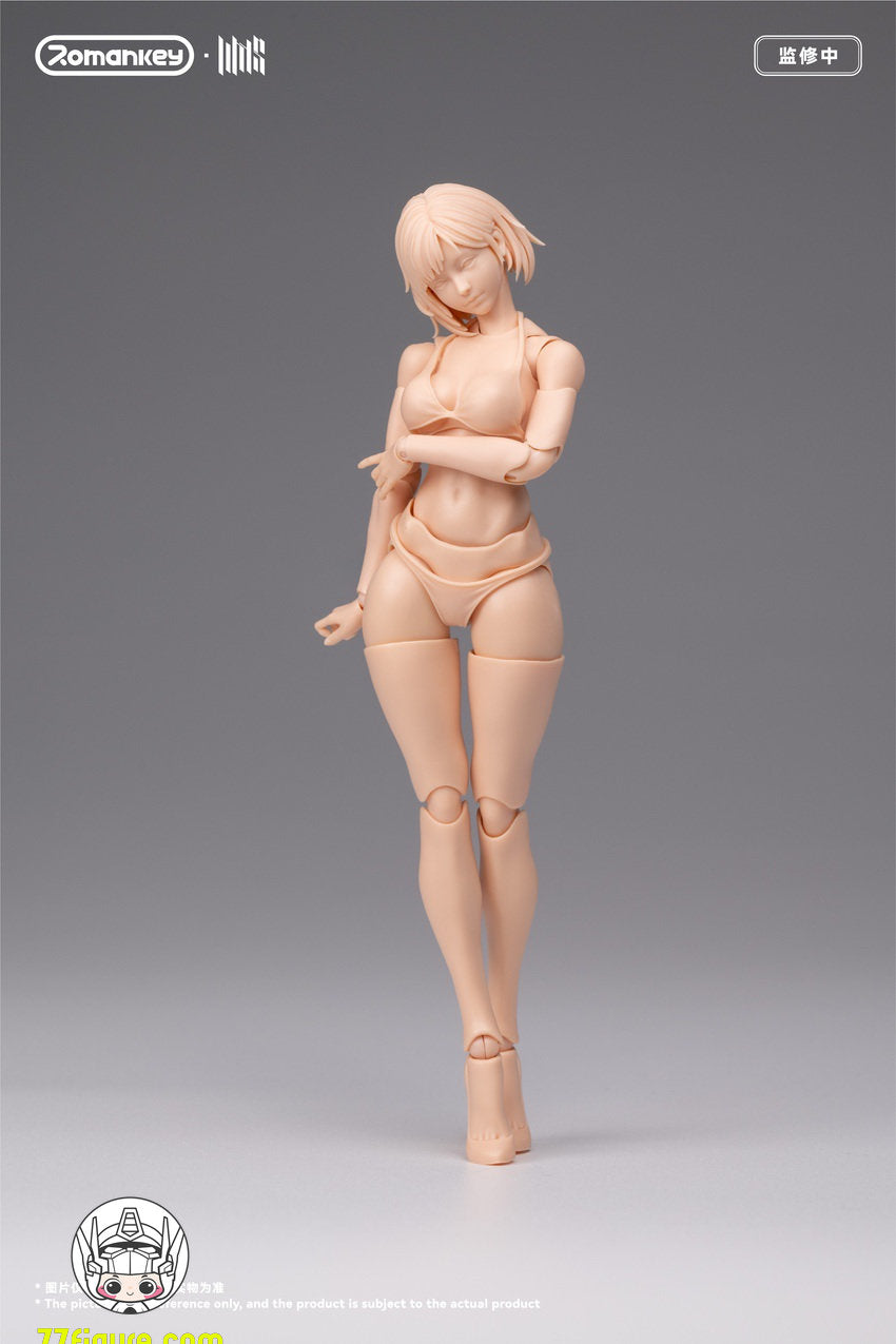 【予約商品】Romankey 1/12 UMS004 Mia 無塗装Ver. 可動女性素体