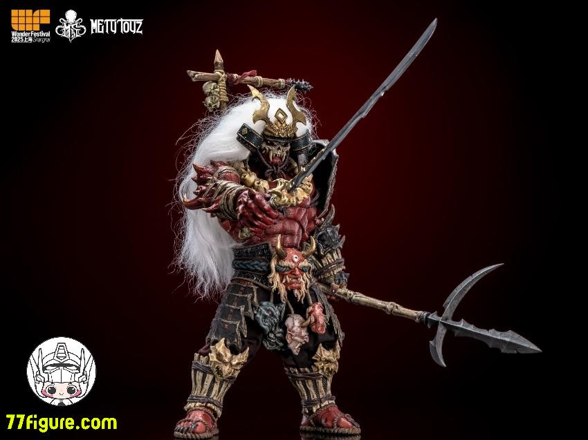 【予約商品】Mety Toyz 1/10  鬼滅修羅  滝川 紅鬼武士 WF2025 限定版 塗装済み可動フィギュア