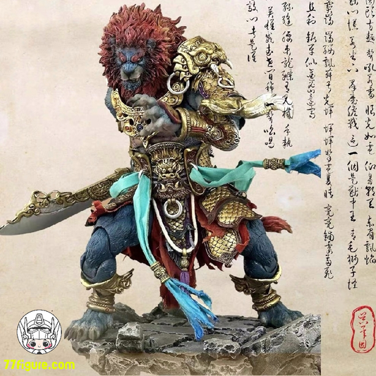 【予約商品】Fury Toys 山海魔神録 獅駝嶺 青獅精 ゴールドアーマー版 塗装済み可動フィギュア