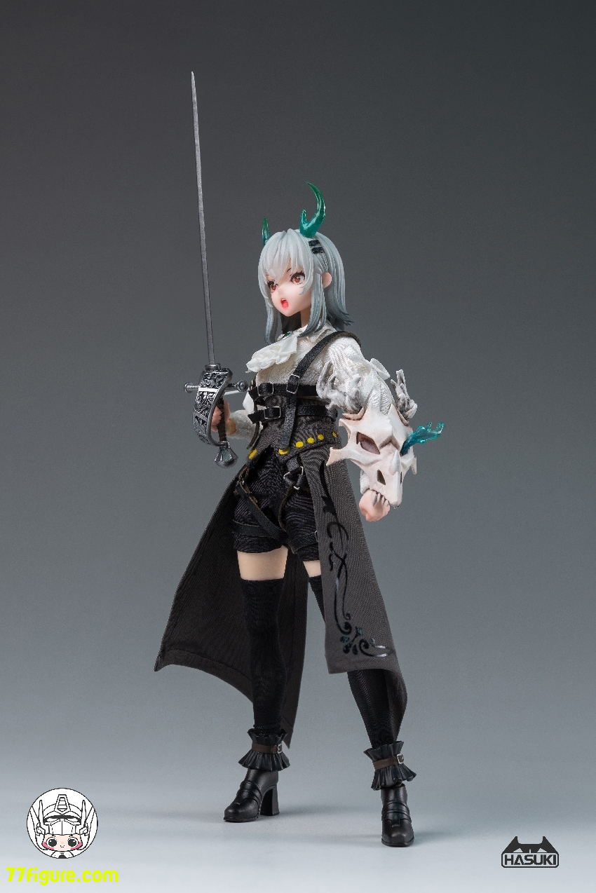 【先行販売】HASUKI 1/12 PA008 「Pocket Art」薔薇騎士 グロリア 塗装済み可動フィギュア