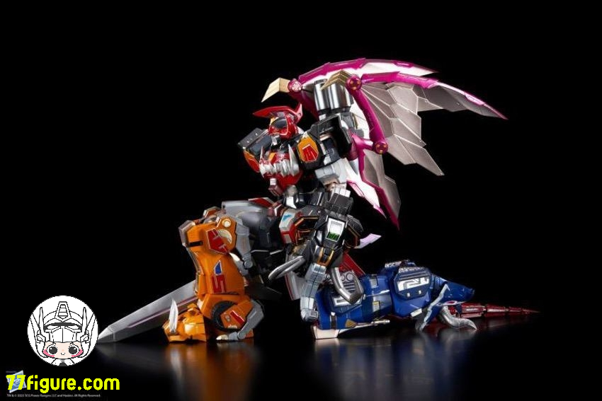 【予約商品】（再版）Flame Toys マイティ・モーフィン・パワーレンジャー ダイノメガゾード 塗装済み可動フィギュア