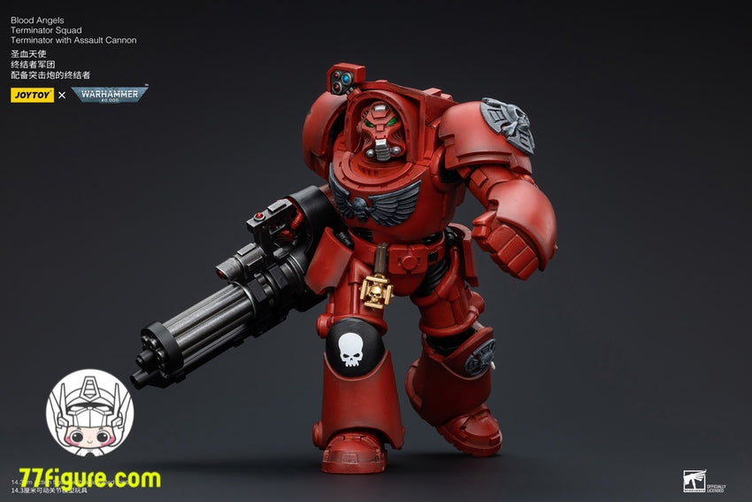 【先行販売】ジョイトイ JoyToy Source 1/18 『ウォーハンマー40K』ブラッド エンジェルズ ターミネーター分隊 ターミネーター アサルト キャノン付き 塗装済み可動フィギユア