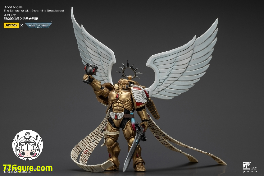 【予約商品】ジョイトイ JoyToy Source 1/18 『ウォーハンマー40K』ブラッド エンジェル サンギノール エンカーミン ブロードソード付き 塗装済み可動フィギュア