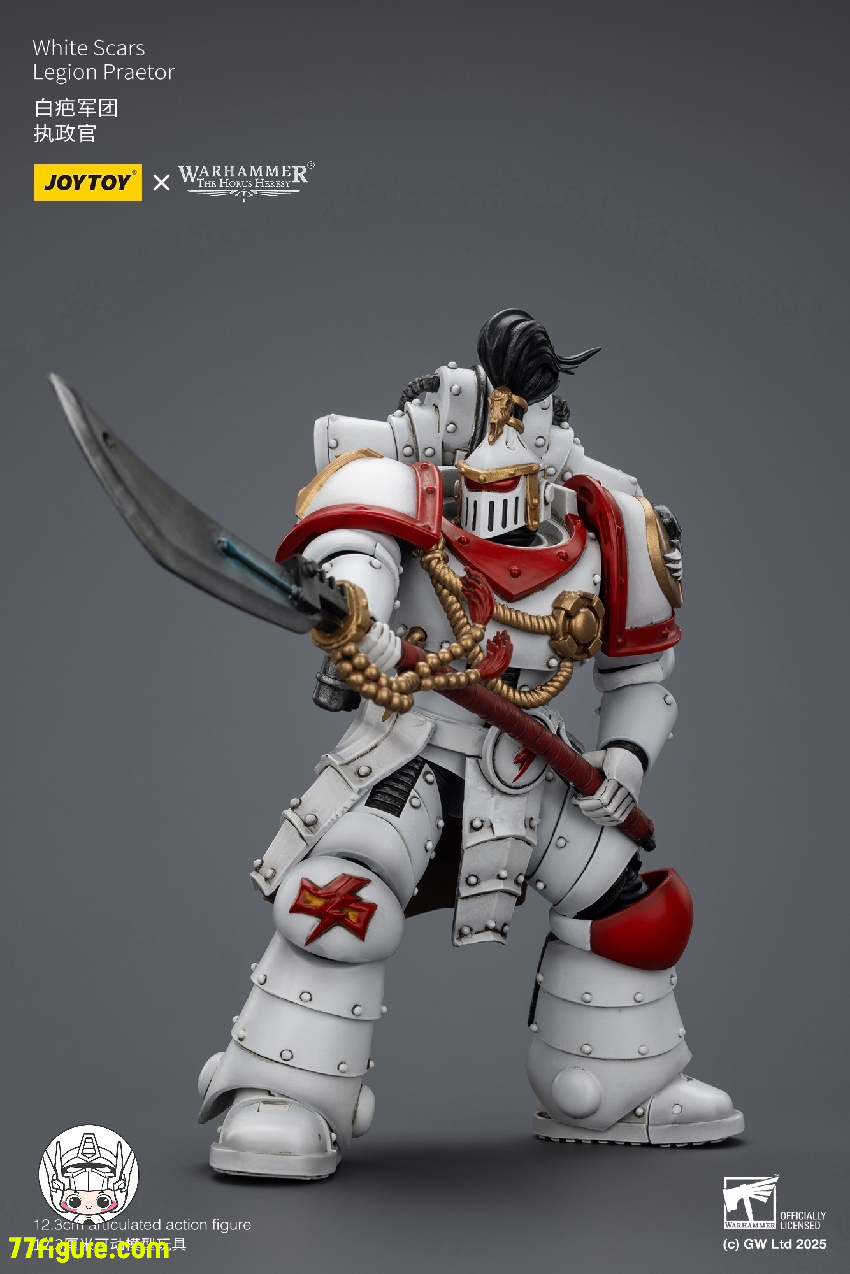 【品切れ】ジョイトイ JoyToy Source 1/18 『ウォーハンマー ホルスの異端』ホワイト スカーズ レギオン プラエトル 塗装済み可動フィギュア
