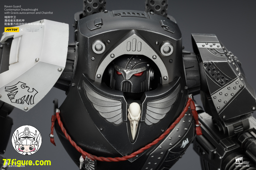 【予約受付終了】ジョイトイ JoyToy Source 1/18『ウォーハンマー ホルスの異端』レイヴンガード コンテンプター ドレッドノート グラヴィス オートキャノンとチェーンフィスト付き 塗装済み可動フィギュア