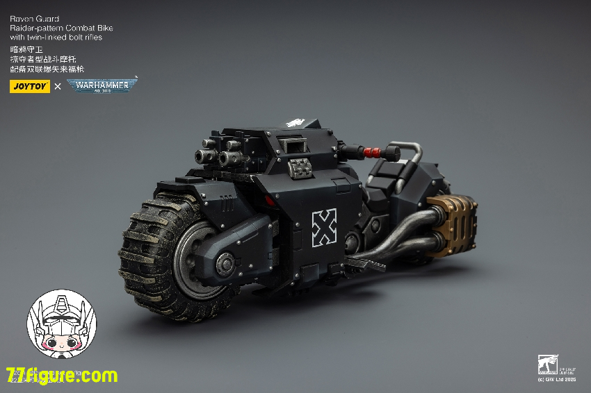 【予約商品】ジョイトイ JoyToy Source 1/18 『ウォーハンマー40K』レイヴンガード レイダーパターン コンバットバイク ツインリンクド・ボルトライフル付き