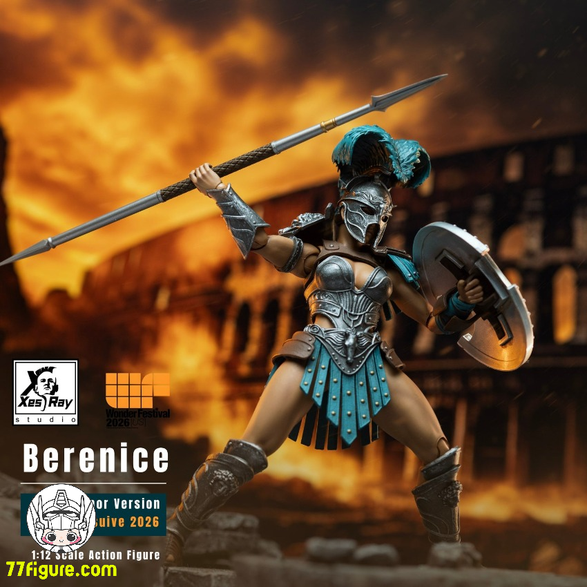 【予約受付終了】Xesray Studio 1/12 2026年イベント限定 ベレニス・シルバーアーマー 塗装済み可動フィギュア