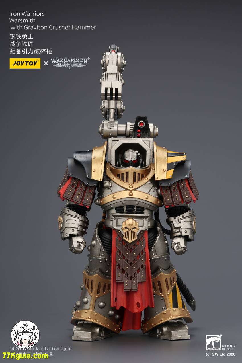 【予約商品】ジョイトイ JoyToy Source 1/18『ウォーハンマー ホルスの異端』アイアン ウォリアーズ ウォースミス グラビトンクラッシャーハンマー付き 塗装済み可動フィギュア