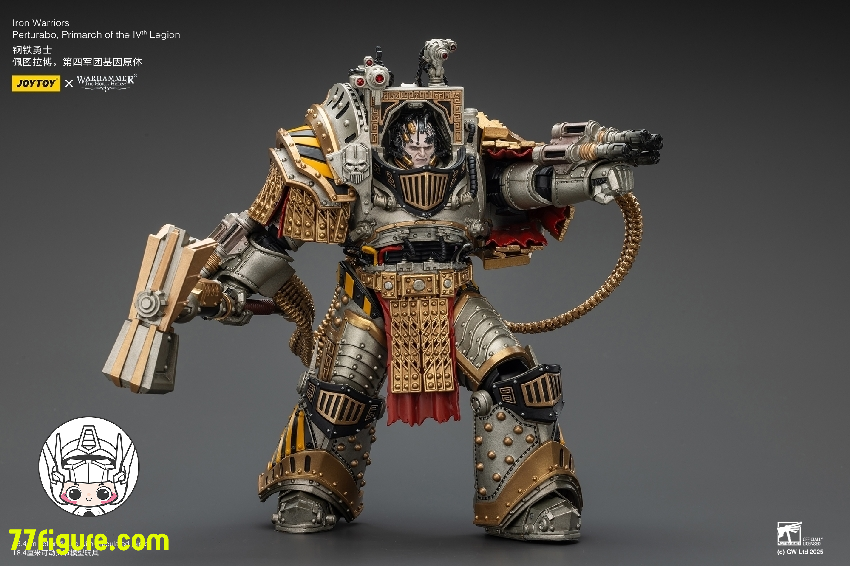 【予約商品】ジョイトイ JoyToy Source 1/18 『ウォーハンマー ホルスの異端』アイアン・ウォリアーズ 第4軍団のプライマーク パータラボ 塗装済み可動フィギュア