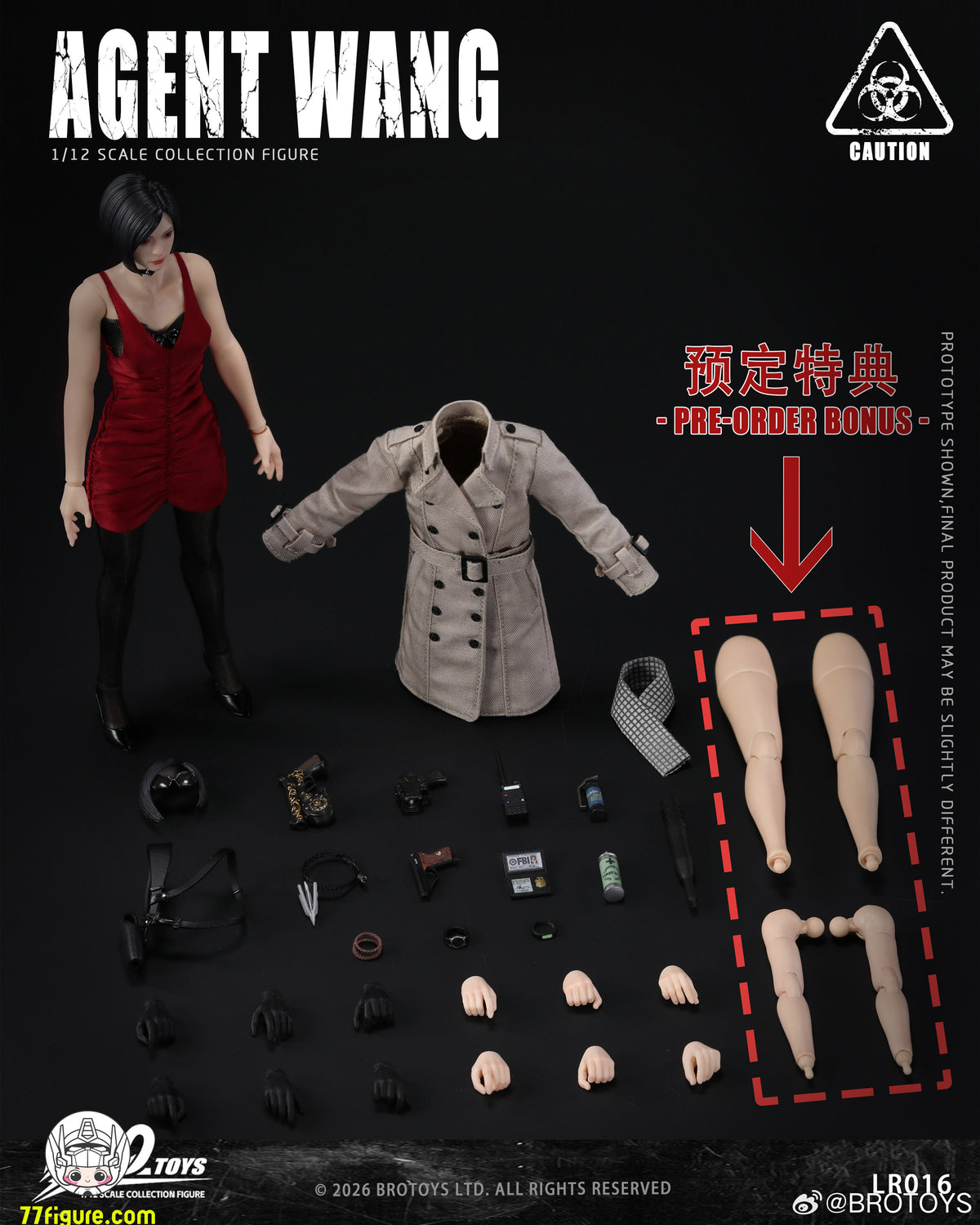 【予約商品】BroToys 1/12 エージェント・ワン 塗装済み可動フィギュア