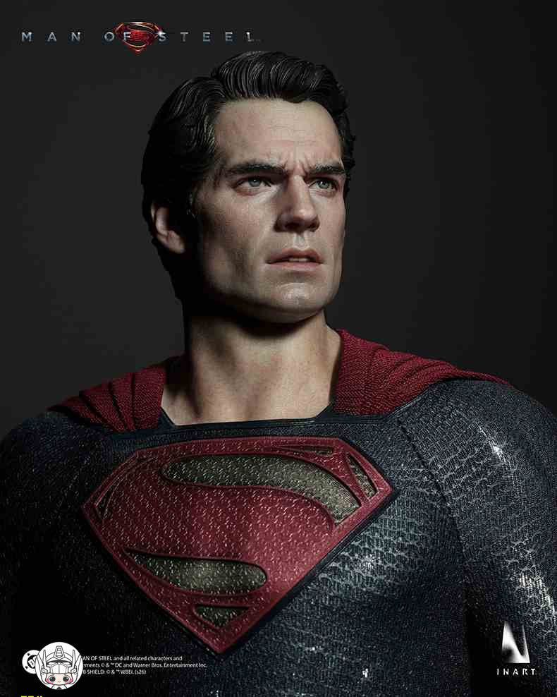 【予約商品】INART 1/6 AgA042 スーパーマン：マン・オブ・スティール スーパーマン ダブルヘッドスカルプトVer. 塗装済み可動フィギュア