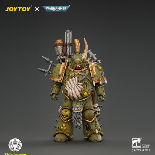 【予約商品】ジョイトイ JoyToy Source 1/18 『ウォーハンマー40K』デスガード プレイグマリーン 1 ボルトガンと絶望の象徴付き 塗装済み可動フィギュア