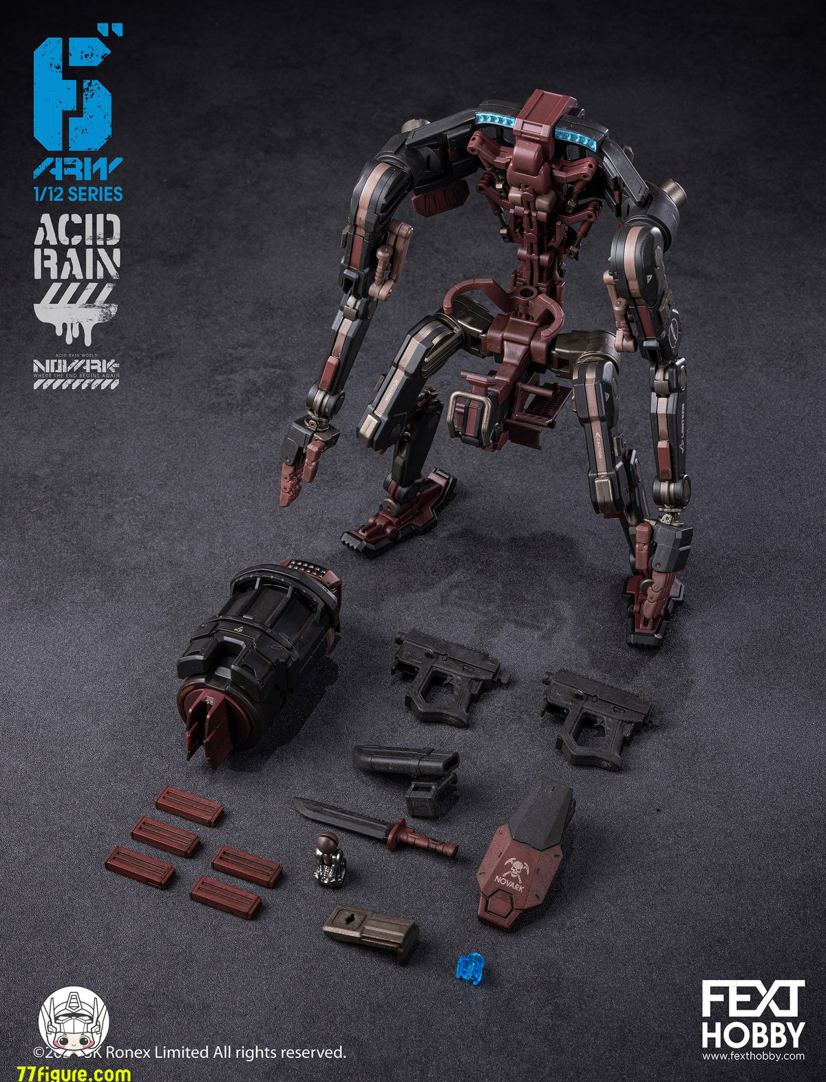 【予約商品】Fext Hobby 1/12 アシッドレイン ノヴァーク ランタン・アペトリクス AT-5l 塗装済み可動フィギュア