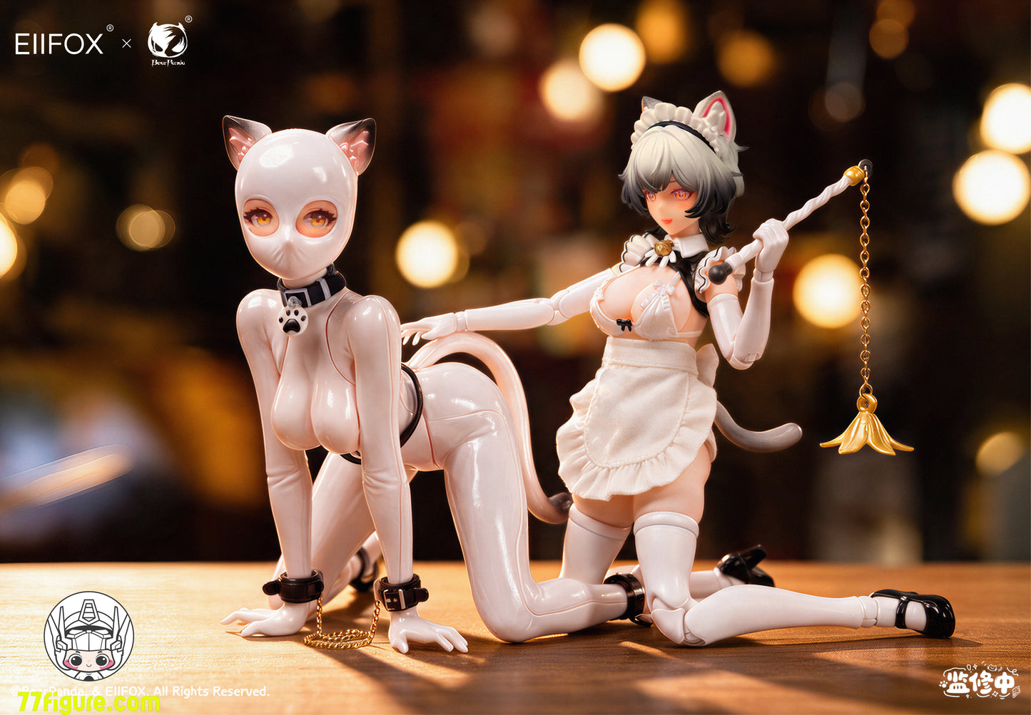 【予約商品】Eiifox x BearPanda 1/12 キャットメイド プディング 豪華版 塗装済み可動フィギュア
