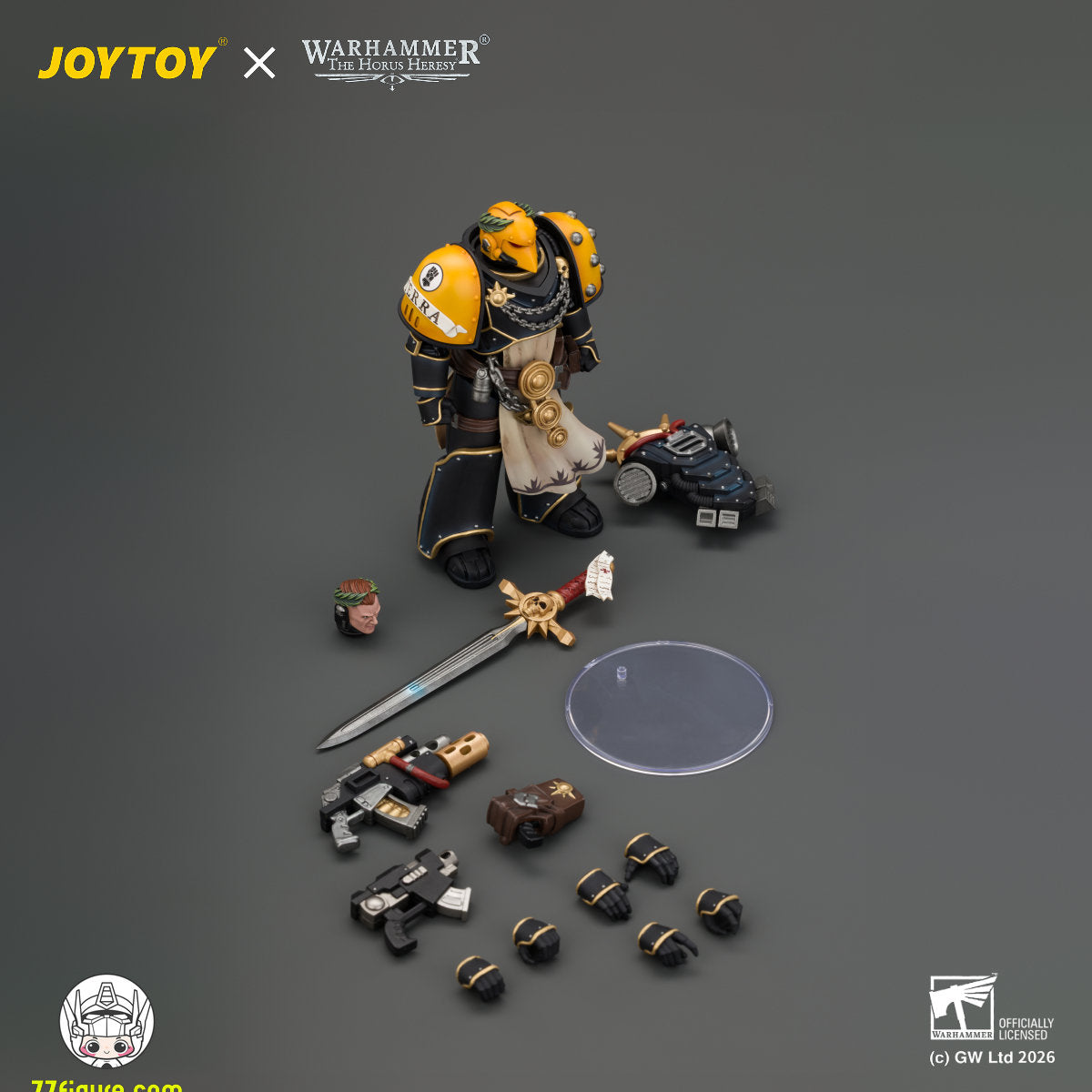 【予約商品】ジョイトイ JoyToy Source 1/18『ウォーハンマー ホルスの異端』インペリアル・フィスト チャンピオン・コンスル コンビ・メルタ＆パワーソード付き 塗装済み可動フィギュア