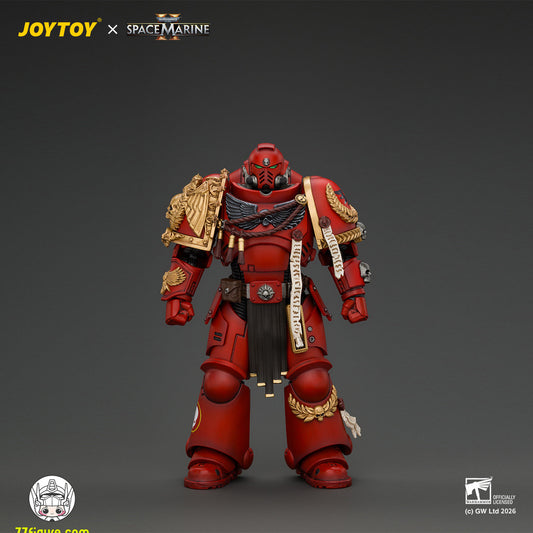 【予約商品】ジョイトイ JoyToy Source 1/18 『ウォーハンマー40K』 ゲーム版 ブラッドエンジェル ベテラン ボルトライフル、チェーンソード、ボルトピストル＆プラズマピストル付き 塗装済み可動フィギュア