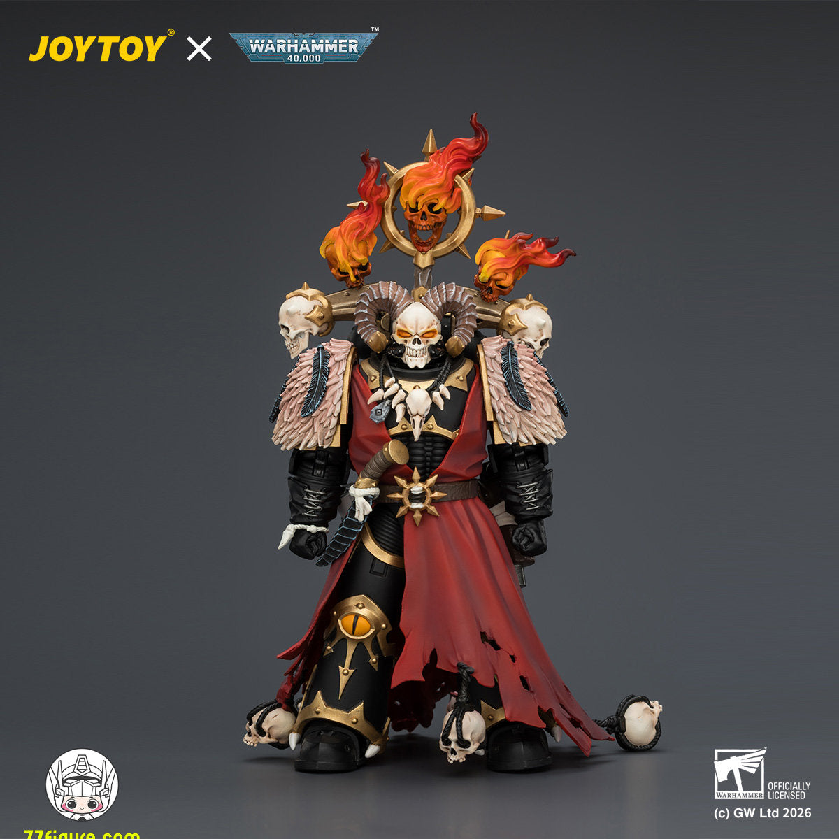 【予約商品】ジョイトイ JoyToy Source 1/18『ウォーハンマー40K』ブラックレギオン マスター・オブ・ポゼッション スタッフ・オブ・ポゼッション＆ボルトピストル付き 塗装済み可動フィギュア