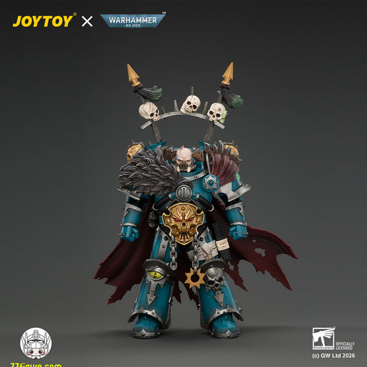 【予約商品】ジョイトイ JoyToy Source 1/18『ウォーハンマー40K』アルファ・レギオン ケイオス・ロード プラズマピストル＆アキュルスト・ウェポン付き 塗装済み可動フィギュア