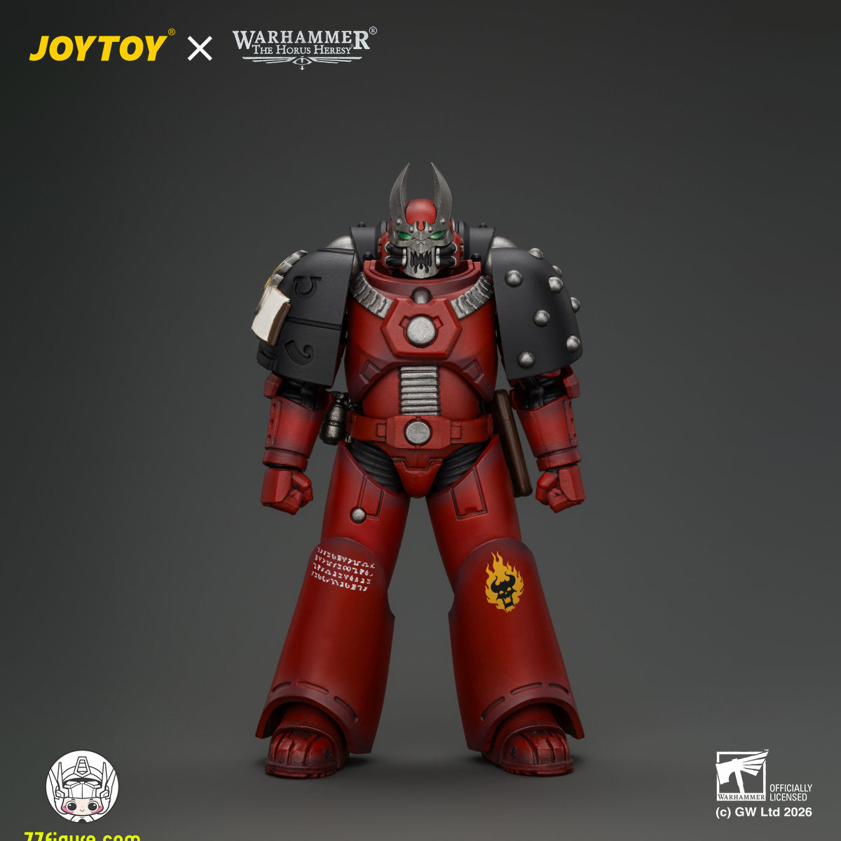 【予約商品】ジョイトイ JoyToy Source 1/18『ウォーハンマー ホルスの異端』MKVI 戦術軍士官 パワーソード＆プラズマピストル付き 塗装済み可動フィギュア